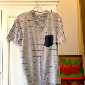 Soft shirt with denim-look pocket